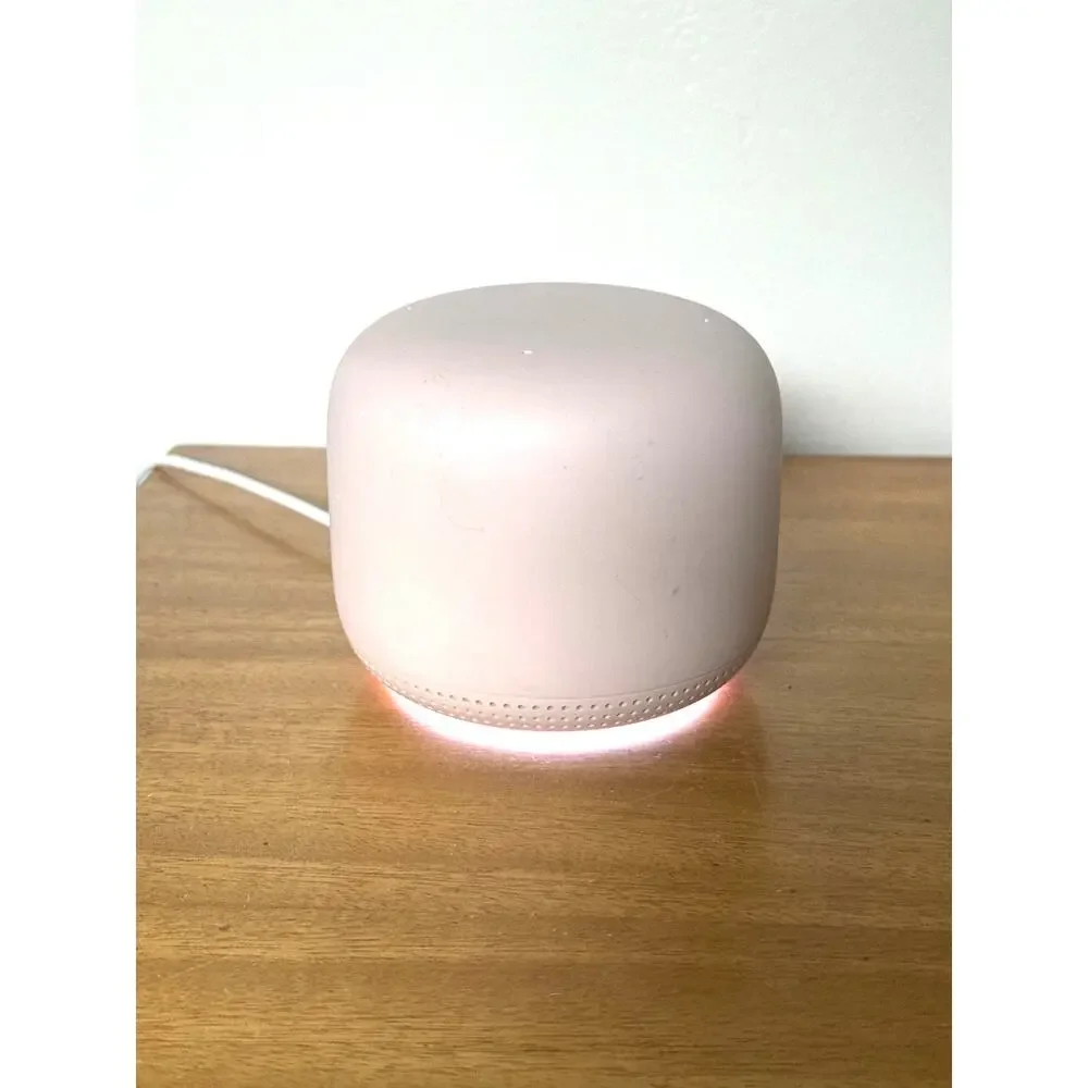 Google Nest Wifi Mesh Router Model H2E AC2200 Sand Pink with Plug